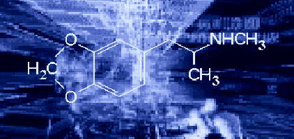 Picture: chemical formula in cyberspace